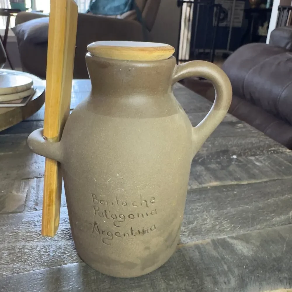 Miel Stoneware Honey Jar From‎ Bariloche Patagonia Argentina Gres 11